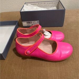 Jacadi Vibrant Pink Mary Jane Shoes